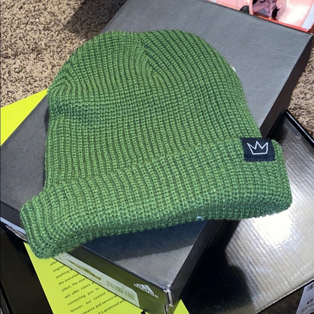 Blue crown beanie